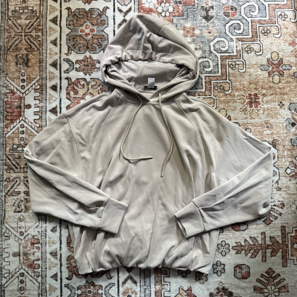 Athleta Light Tan Hooded Sweatshirt
